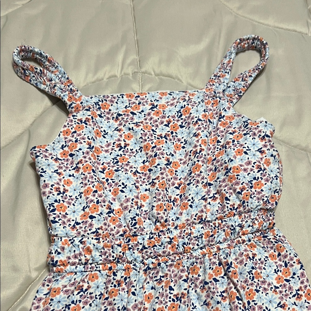 Cat & Jack White Top with Orange Logo Detail